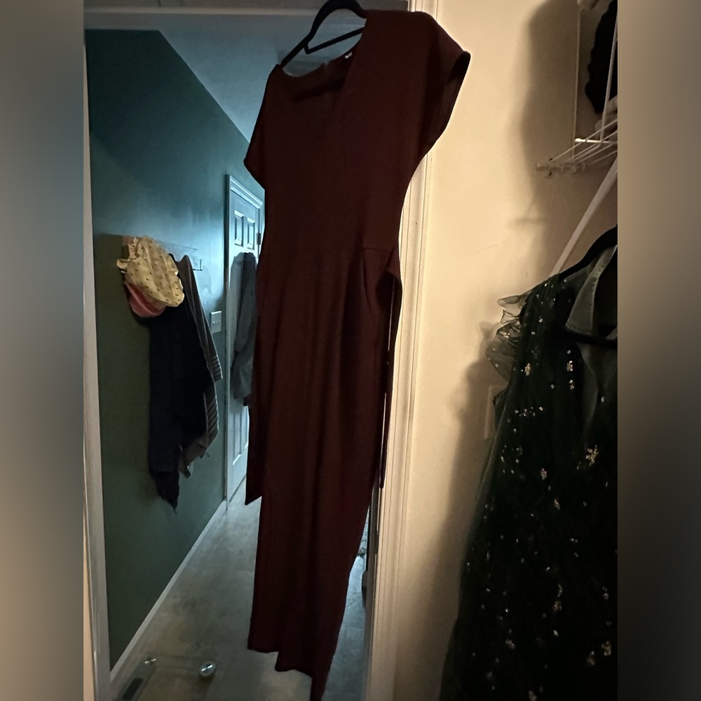 Express maroon jumpsuit